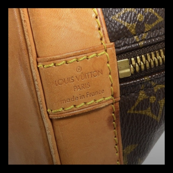 Authentic Beautiful EUC Louis Vuitton Alma Brown Monogram Bag WITH Dust Bag - Picture 9 of 12